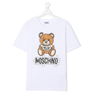 モスキーノ(MOSCHINO)の男性も着れるサイズ！【新作】モスキーノ　パズルベア　Tシャツ　ホワイト　14A(Tシャツ(半袖/袖なし))
