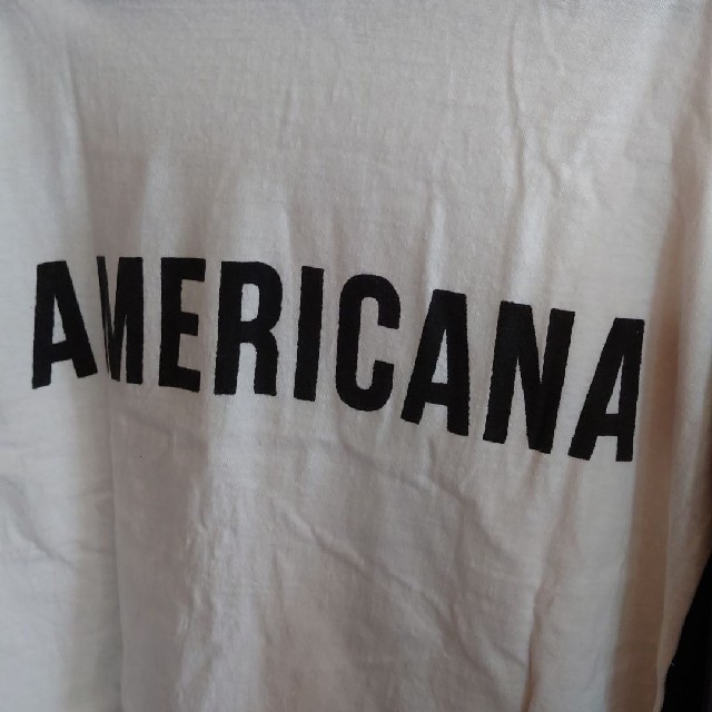 AMERICANA(アメリカーナ)のアメリカーナ:バックロゴロングＴシャツ レディースのトップス(カットソー(長袖/七分))の商品写真