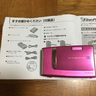 中古ピンク色デジカメ☆SDカード付(コンパクトデジタルカメラ)