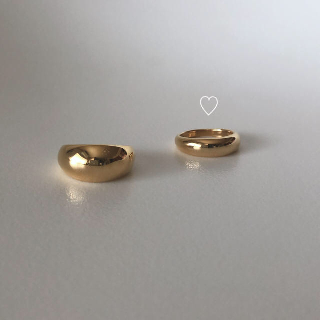 DEUXIEME CLASSE(ドゥーズィエムクラス)のbig &small    gold  ring 13号 レディースのアクセサリー(リング(指輪))の商品写真