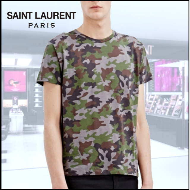 Saint Laurent(サンローラン)のSAINT LAURENT サンローラン カモフラ Tシャツ メンズのトップス(Tシャツ/カットソー(半袖/袖なし))の商品写真