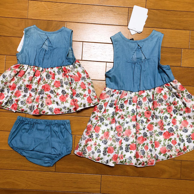 西松屋(ニシマツヤ)のワンピース 70&100cm キッズ/ベビー/マタニティのキッズ服女の子用(90cm~)(ワンピース)の商品写真