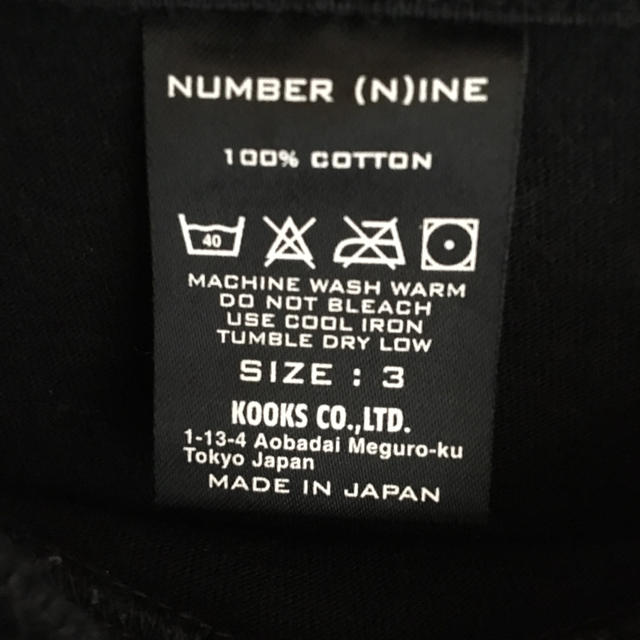 NUMBER (N)INE(ナンバーナイン)の復刻版　ナンバーナイン　gotham city Tシャツ メンズのトップス(Tシャツ/カットソー(半袖/袖なし))の商品写真