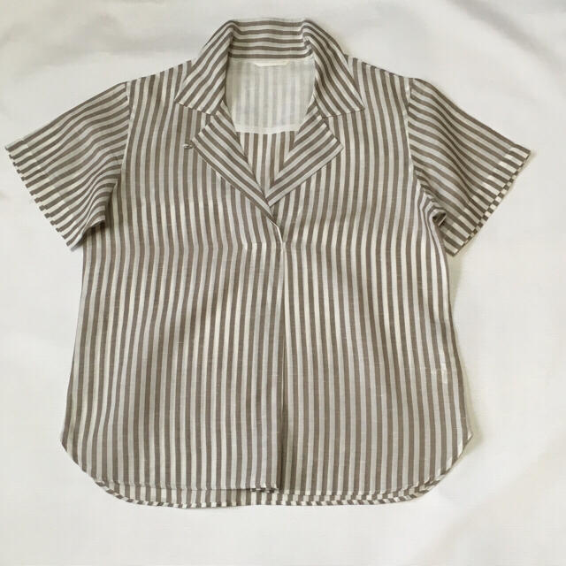 MARGARET HOWELL(マーガレットハウエル)のマーガレットハウエル 麻シャツ レディースのトップス(Tシャツ(半袖/袖なし))の商品写真