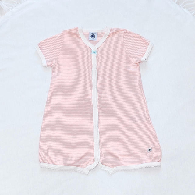 PETIT BATEAU(プチバトー)の【送料込】プチバトー♬ロンパース12m74cm キッズ/ベビー/マタニティのベビー服(~85cm)(ロンパース)の商品写真