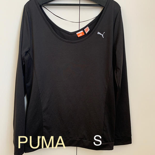 プーマ(PUMA)のプーマ　ドライティーシャツ　長袖　黒　S(ヨガ)