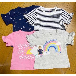 コストコ(コストコ)の新品 80cm ★ コストコ PEKKLE ベビー Tシャツ 4枚 12M(Ｔシャツ)