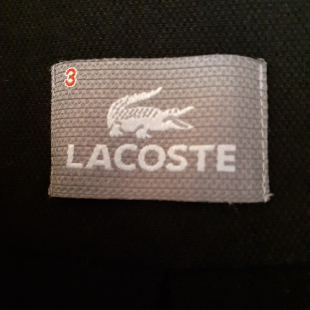 LACOSTE(ラコステ)のLACOSTE　メンズポロシャツ　黒 メンズのトップス(ポロシャツ)の商品写真