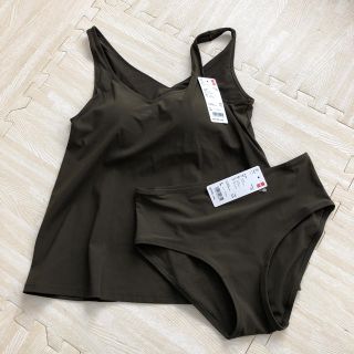 ユニクロ(UNIQLO)のユニクロ　ビーチフレアタンクトップ&ショーツセットLサイズ(水着)