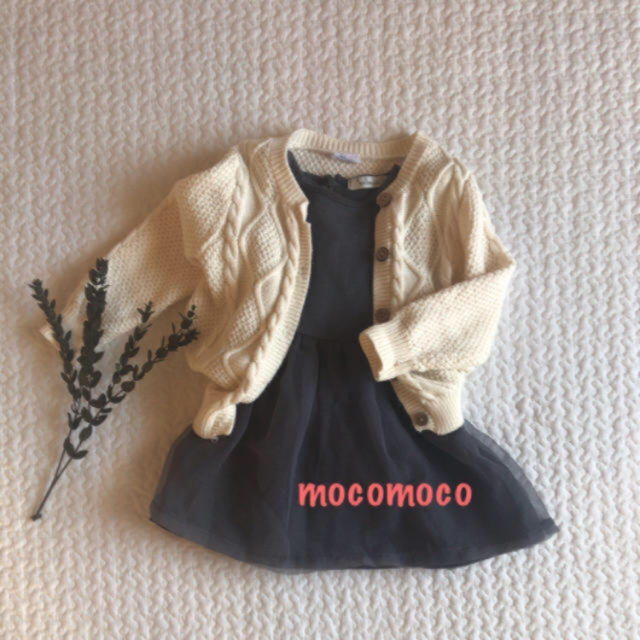 こどもビームス(コドモビームス)の【美品🌷】チュールドレス❤︎ キッズ/ベビー/マタニティのベビー服(~85cm)(ワンピース)の商品写真