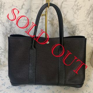 エルメス(Hermes)のHERMES 【美品】エルメス ガーデンパーティー PM トートバッグ　ブラック(トートバッグ)