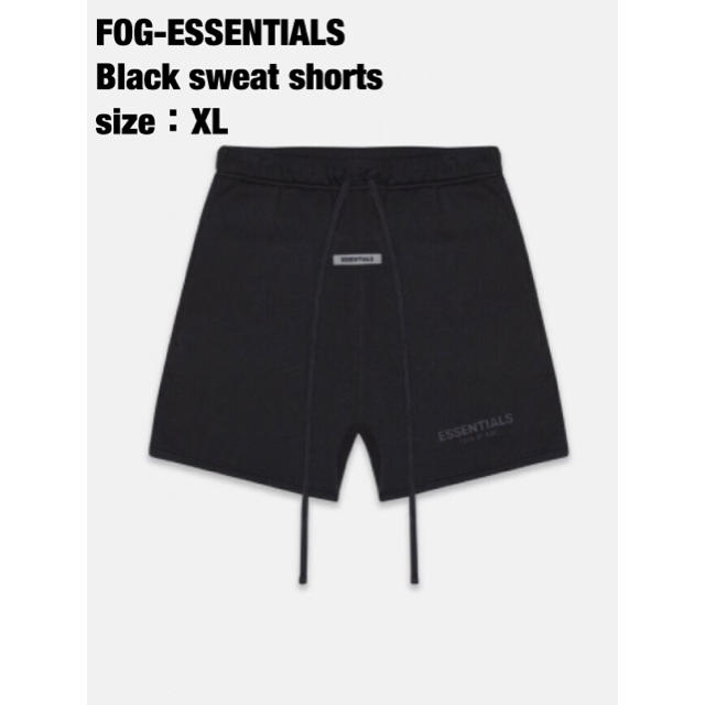 【新品】2020新作 fog Essentials sweat shortsBLACKサイズ