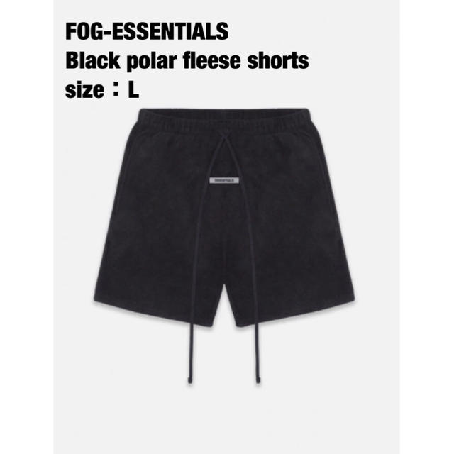 Blackサイズ【新品】2020新作 fog  ESSENTIALS fleece shorts