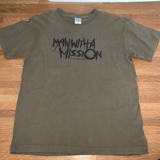 マンウィズアミッション(MAN WITH A MISSION)のマンウィズ  ライブＴシャツ カーキ Ｍ(ミュージシャン)