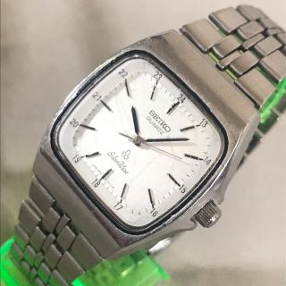 セイコー(SEIKO)のセイコー シルバーウェーヴ メンズクオーツ クスエアフェイス 白文字盤2針モデル(腕時計(アナログ))