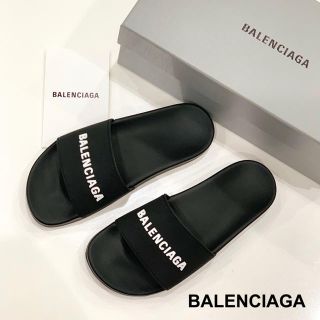 バレンシアガ(Balenciaga)のBALENCIAGA ロゴサンダル(サンダル)