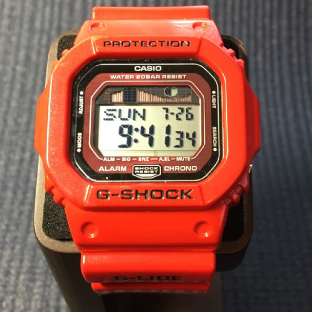 G-SHOCK(ジーショック)の値下げ！早い者勝ち‼︎G-SHOCK GLX-5600 レッド(電池交換済み) メンズの時計(腕時計(デジタル))の商品写真