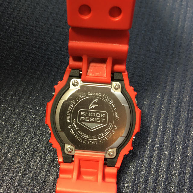 G-SHOCK(ジーショック)の値下げ！早い者勝ち‼︎G-SHOCK GLX-5600 レッド(電池交換済み) メンズの時計(腕時計(デジタル))の商品写真