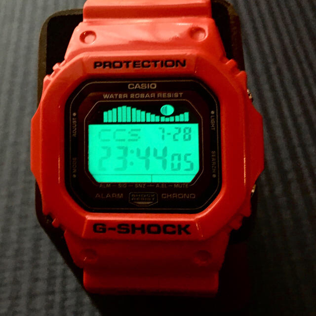 G-SHOCK(ジーショック)の値下げ！早い者勝ち‼︎G-SHOCK GLX-5600 レッド(電池交換済み) メンズの時計(腕時計(デジタル))の商品写真