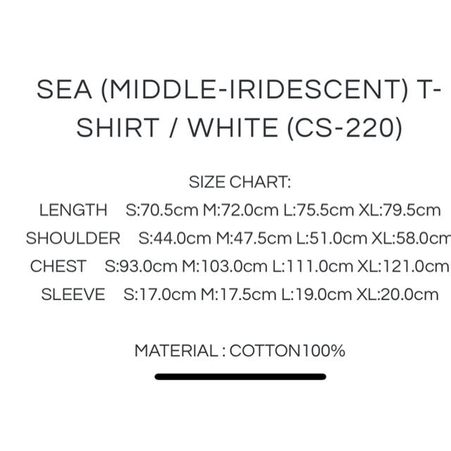 新品未開封 WIND AND SEA middle white (CS-220)