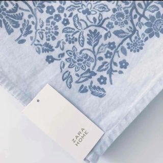 ザラホーム(ZARA HOME)の新品 ZARA HOME ザラホーム ブランチプリント コットン テーブルクロス(テーブル用品)