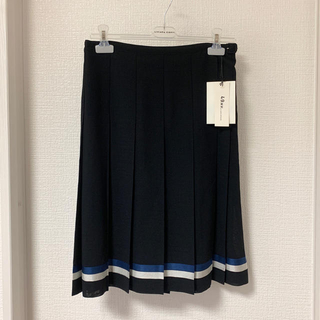 ジュンコシマダ(JUNKO SHIMADA)の49AV.junko shimada❤️新品❤️サマーウールプリーツ巻きスカート(ひざ丈スカート)
