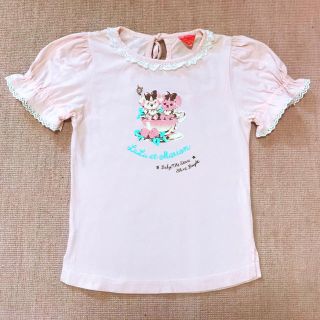 ベイビーザスターズシャインブライト(BABY,THE STARS SHINE BRIGHT)のBABY いちごフラッペ柄カットソー(カットソー(半袖/袖なし))