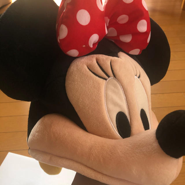 Disney(ディズニー)のディズニー　ミニー　被り物 エンタメ/ホビーのおもちゃ/ぬいぐるみ(キャラクターグッズ)の商品写真