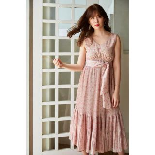 Pleated Floral Midi Dress(ロングワンピース/マキシワンピース)