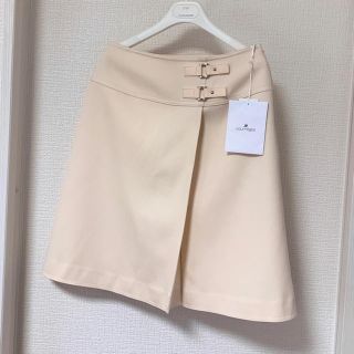 クレージュ(Courreges)のクレージュcourreges❤️新品❤️ベルト飾りの膝丈スカート40(ひざ丈スカート)