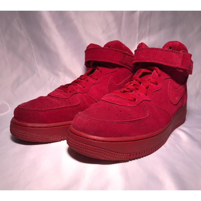 NIKE(ナイキ)のNIKE AIR FORCE 1 MID 07 SUEDE RED 28.0cm メンズの靴/シューズ(スニーカー)の商品写真