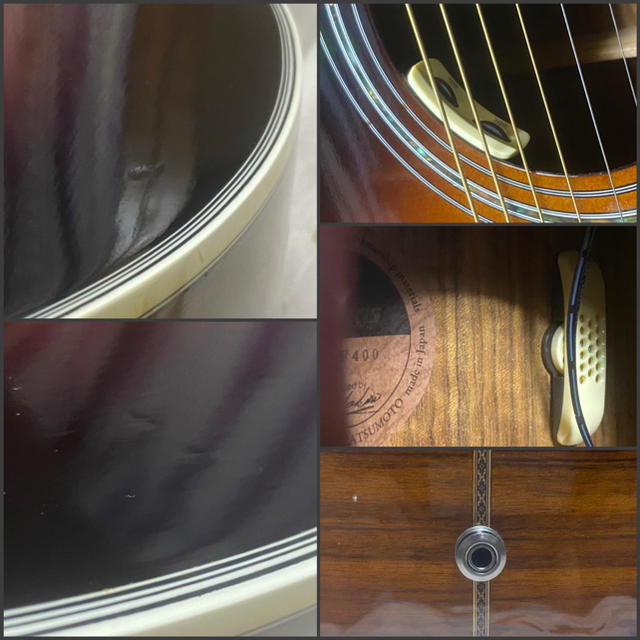 ヤマハ(ヤマハ)のMorris MF401 アコースティックギターエレアコ仕様美品❗️ 楽器のギター(アコースティックギター)の商品写真