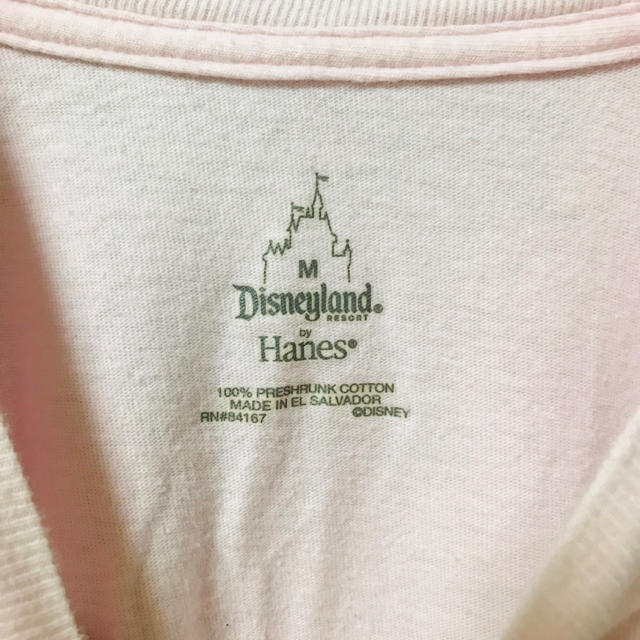 Disney(ディズニー)のディズニー　Ｔシャツ　ミッキー　ピンク　ヘインズ　Ｍ メンズのトップス(Tシャツ/カットソー(半袖/袖なし))の商品写真