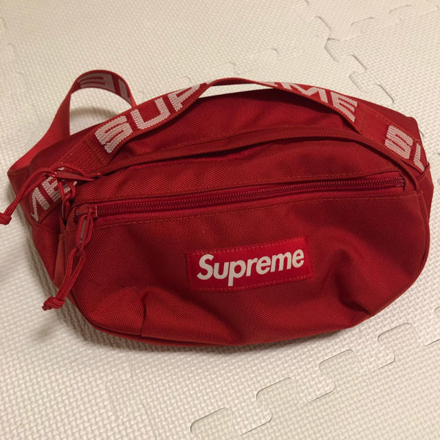 Supreme 18ss waist bag red