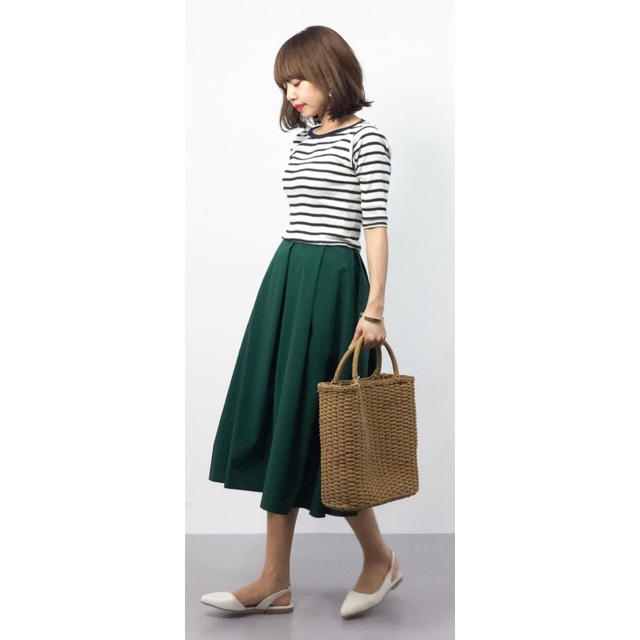 Spick & Span(スピックアンドスパン)のkoonkukka様専用→Spick & Span タックフレアースカート レディースのスカート(ひざ丈スカート)の商品写真