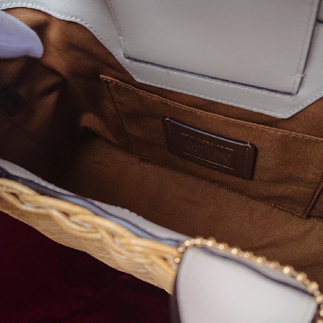 新品未使用 COACH コーチ かごバッグ ウィッカー キャリーオール 新品未使用 COACH コーチ かごバッグ ウィッカー キャリーオール