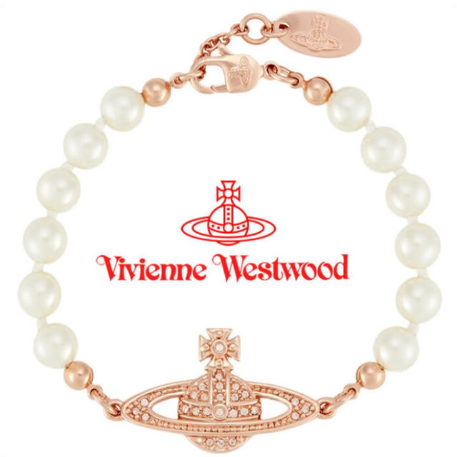 Vivienne Westwood(ヴィヴィアンウエストウッド)の【値下げ】ViVienneWestwood☆パールブレスレットPG レディースのアクセサリー(ブレスレット/バングル)の商品写真