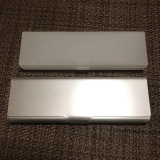 ムジルシリョウヒン(MUJI (無印良品))の無印 アルミ  プラスチック ペンケース セット(ペンケース/筆箱)