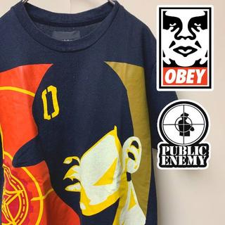 オベイ(OBEY)のOBEY オベイ Tシャツ S Public Enemy パブリックエネミー(Tシャツ/カットソー(半袖/袖なし))