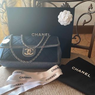 お値下げ★シャネル.CHANEL.デニムバッグ.カメリア付き