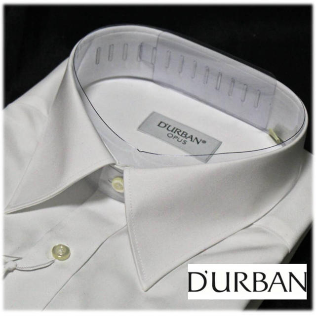 《ダーバン》新品 長袖ドレスシャツ ビジネスシャツ 形状安定 白 TL