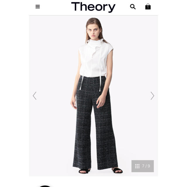 theory(セオリー)のTheory ワイドツイードパンツ レディースのパンツ(カジュアルパンツ)の商品写真