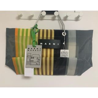 マルニ(Marni)のマルニマーケット　ストライプバッグミニ(トートバッグ)