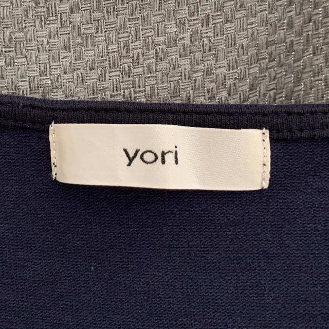 yori ダブルフレアカットソー　ネイビー レディースのトップス(カットソー(半袖/袖なし))の商品写真