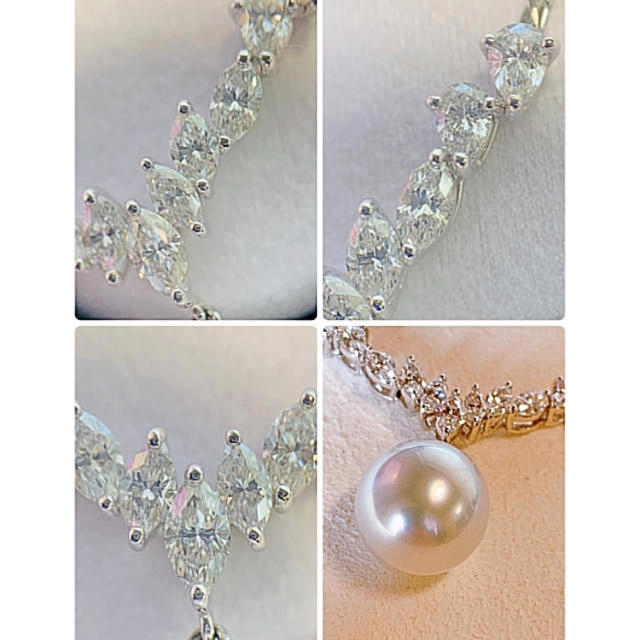 MIKIMOTO(ミキモト)のMIKIMOTO K18白蝶パールダイヤモンドネックレスD1.47ct 最高級 レディースのアクセサリー(ネックレス)の商品写真