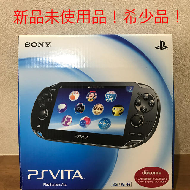 PlayStation Vita(プレイステーションヴィータ)のSONY PlayStation VITA 本体  PCH-1100 AA01 エンタメ/ホビーのゲームソフト/ゲーム機本体(携帯用ゲーム機本体)の商品写真