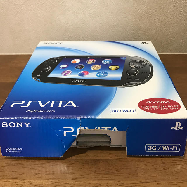 PlayStation Vita(プレイステーションヴィータ)のSONY PlayStation VITA 本体  PCH-1100 AA01 エンタメ/ホビーのゲームソフト/ゲーム機本体(携帯用ゲーム機本体)の商品写真