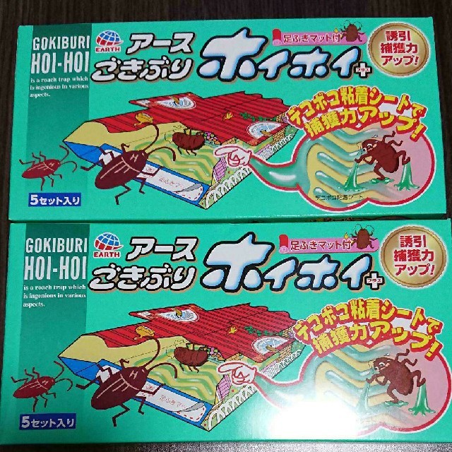 アース製薬(アースセイヤク)のゴキブリホイホイ 2箱セット インテリア/住まい/日用品の日用品/生活雑貨/旅行(日用品/生活雑貨)の商品写真