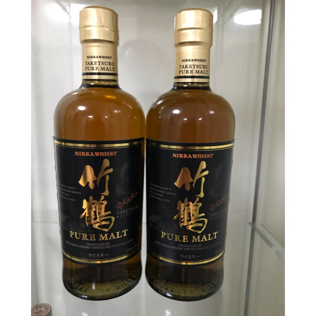 ニッカウヰスキー - ニッカ 竹鶴ピュアモルト(黒ラベル) 700ml×2本の