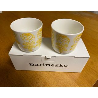 マリメッコ(marimekko)の新品　marimekko マリメッコ　ヴィヒキルース  イエロー　コーヒーカップ(食器)